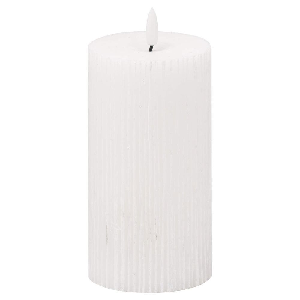 20871 - Luxe Collection Natural Glow Textured Ribbed LED Candle - Coa Living