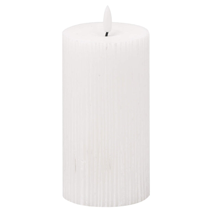 20871 - Luxe Collection Natural Glow Textured Ribbed LED Candle - Coa Living