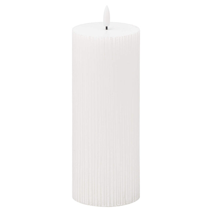 20872 - Luxe Collection Natural Glow Textured Ribbed LED Candle - Coa Living