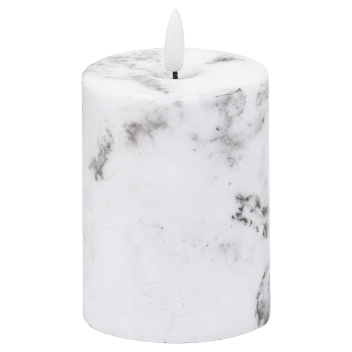 20882 - Luxe Collection Natural Glow Marble Effect LED Candle - Coa Living