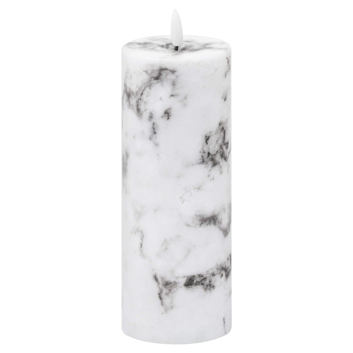 20884 - Luxe Collection Natural Glow Marble Effect LED Candle - Coa Living