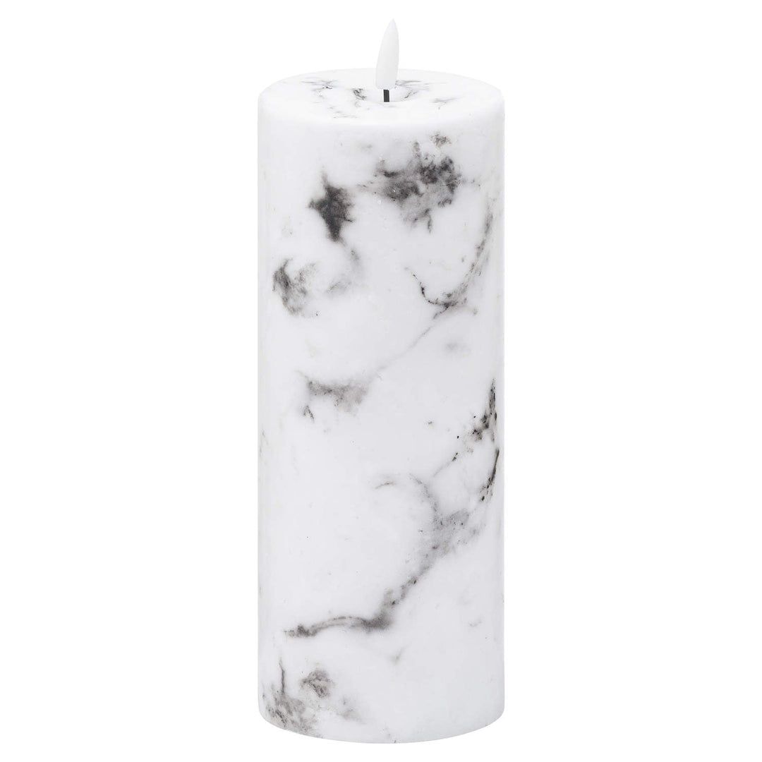 20885 - Luxe Collection Natural Glow Marble Effect LED Candle - Coa Living