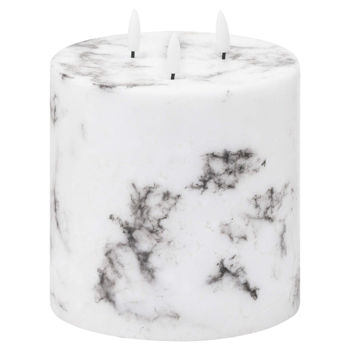 20886 - Luxe Collection Natural Glow Marble Effect LED Candle - Coa Living