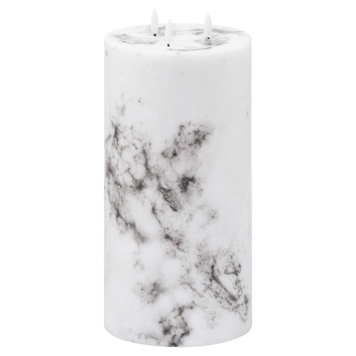 20887 - Luxe Collection Natural Glow Marble Effect LED Candle - Coa Living