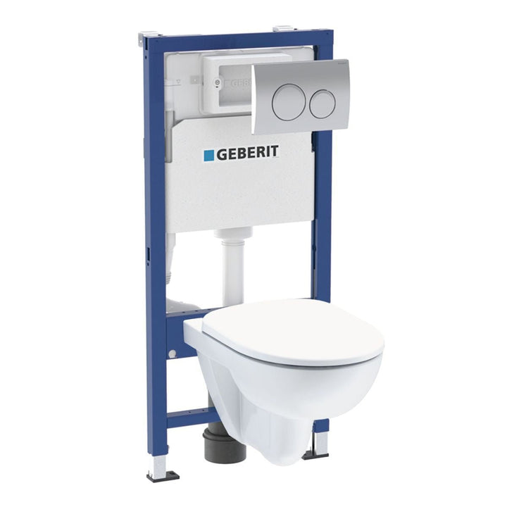 458118212 - Geberit Duofix 112cm WC Frame with Delta Cistern and Flush Plate - 458118212 - Coa Living