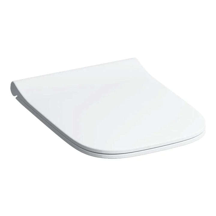 500.688.01.1 - Geberit Smyle Square Replacement Slimline Soft Close Toilet Seat with Quick Release Hinges in White - 500.688.01.1 - Coa Living