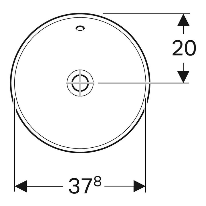 500702012 - Geberit VariForm Round Countertop Basin - Coa Living