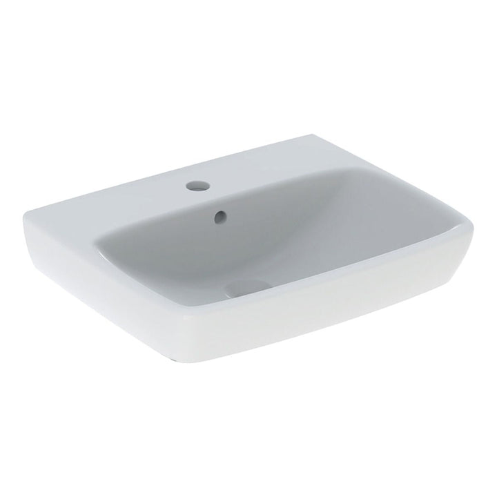 501462006 - Geberit Selnova 55cm Basin with 1 Tap Hole in White - 501462006 - Coa Living