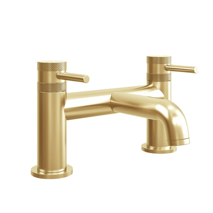 AM00059 - Amara Runswick Bath Filler Tap in Brushed Brass - Coa Living