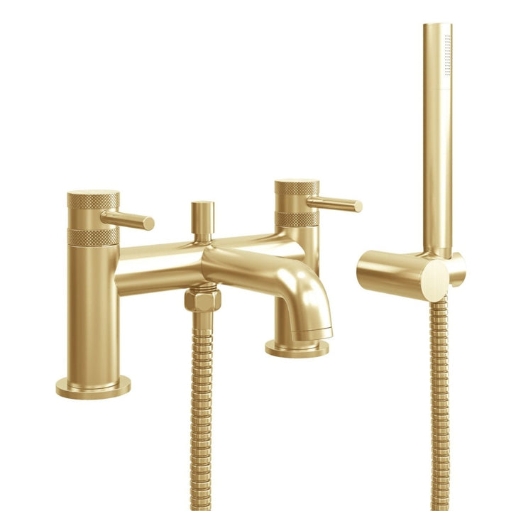 AM00067 - Amara Runswick Bath Shower Mixer Tap in Brushed Brass - Coa Living