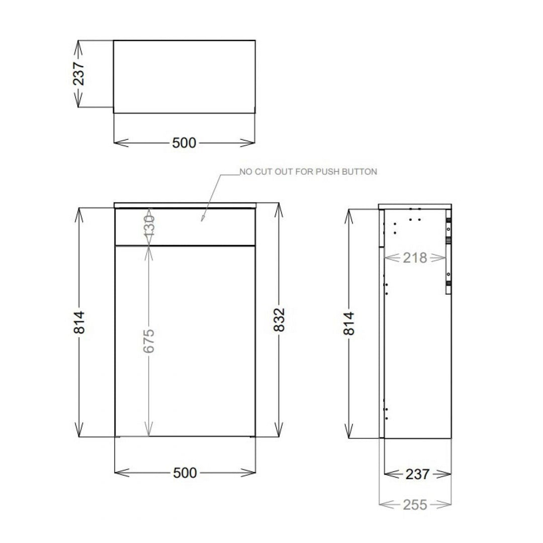 AM00118 - Amara Reeth WC Unit in Davos Oak - Coa Living