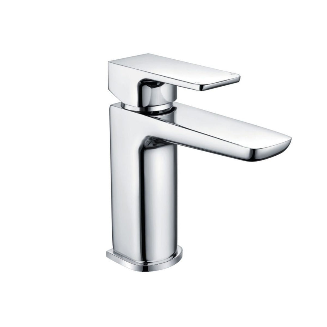 AM00481 - Amara Huby Mono Basin Mixer Tap with Push Waste in Chrome - Coa Living