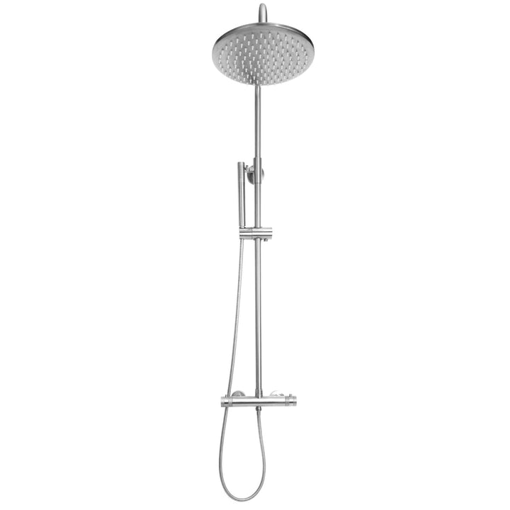 AM00576 - Amara Runswick Round Rigid Riser Shower in Chrome - Coa Living