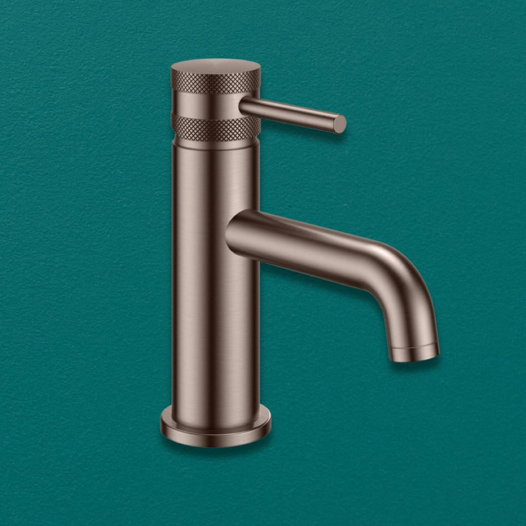 AM00586 - Amara Runswick Mono Basin Mixer Tap in Brushed Bronze - Coa Living