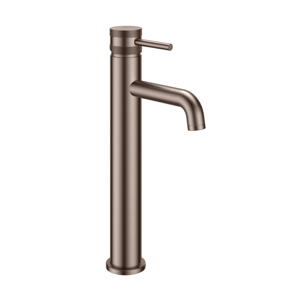 AM00587 - Amara Runswick Tall Mono Basin Mixer Tap in Brushed Bronze - Coa Living