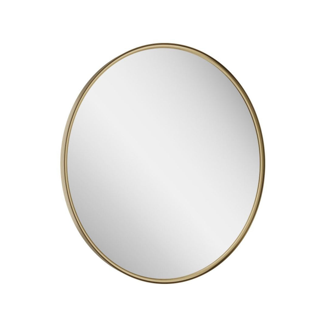 AM00596 - Amara Bedlam Round Illuminated Mirror in Brushed Brass - Coa Living