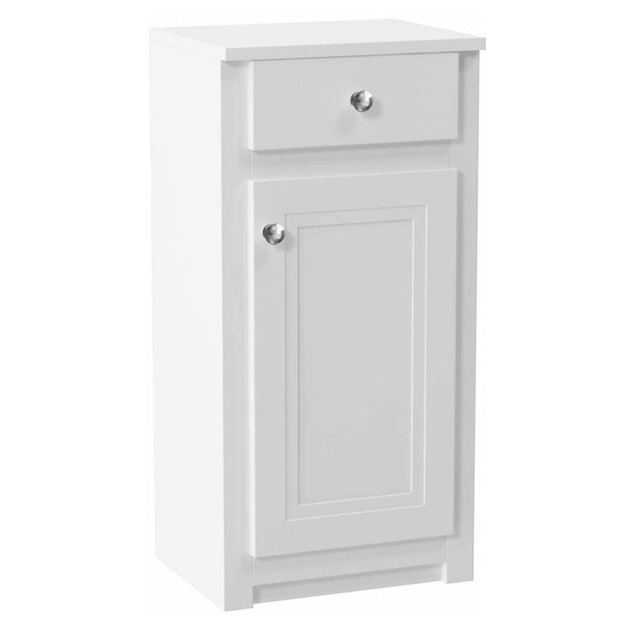 AM00798 - Amara Burnsall 400mm Side Unit in Silk Chalk White - Coa Living