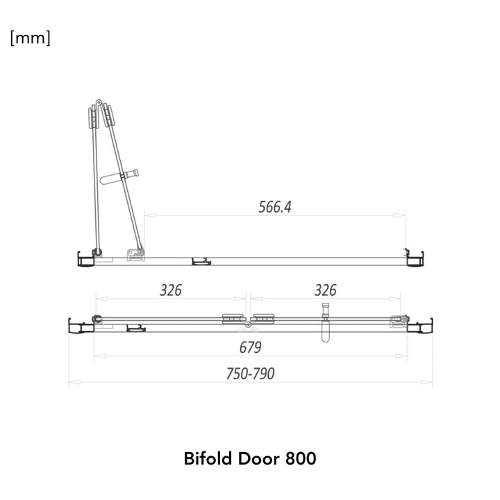 '- Amara Levisham Bifold Shower Door in Black - Coa Living