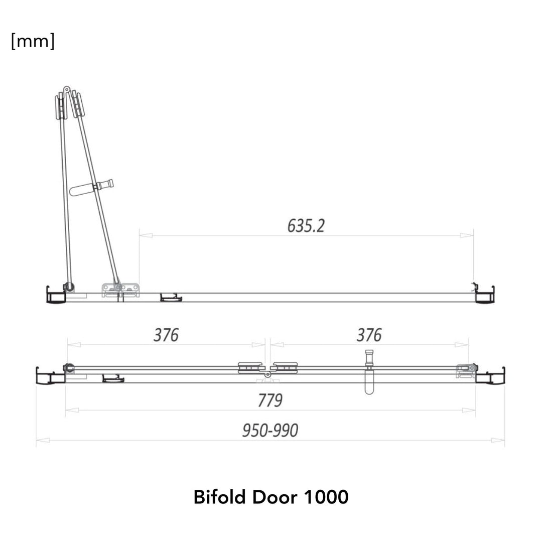 '- Amara Levisham Bifold Shower Door in Chrome - Coa Living