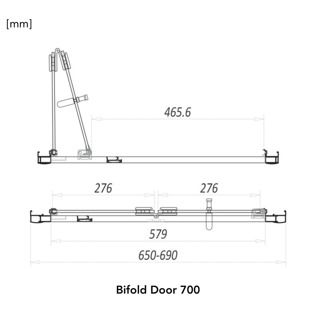 '- Amara Levisham Bifold Shower Door in Chrome - Coa Living