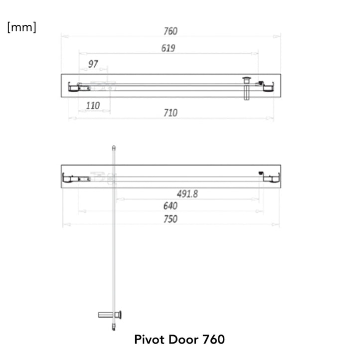 '- Amara Levisham Pivot Shower Door in Chrome - Coa Living