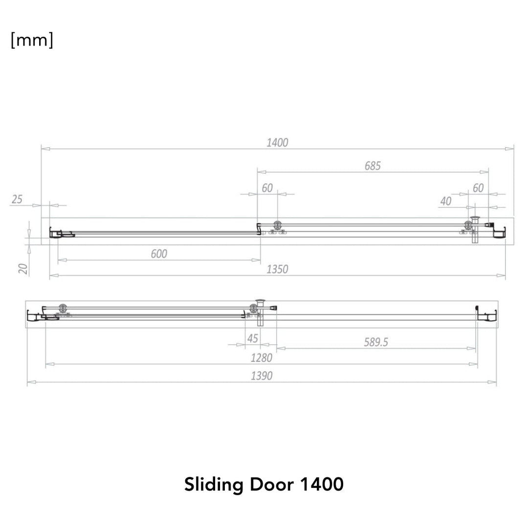 '- Amara Levisham Sliding Shower Door in Chrome - Coa Living