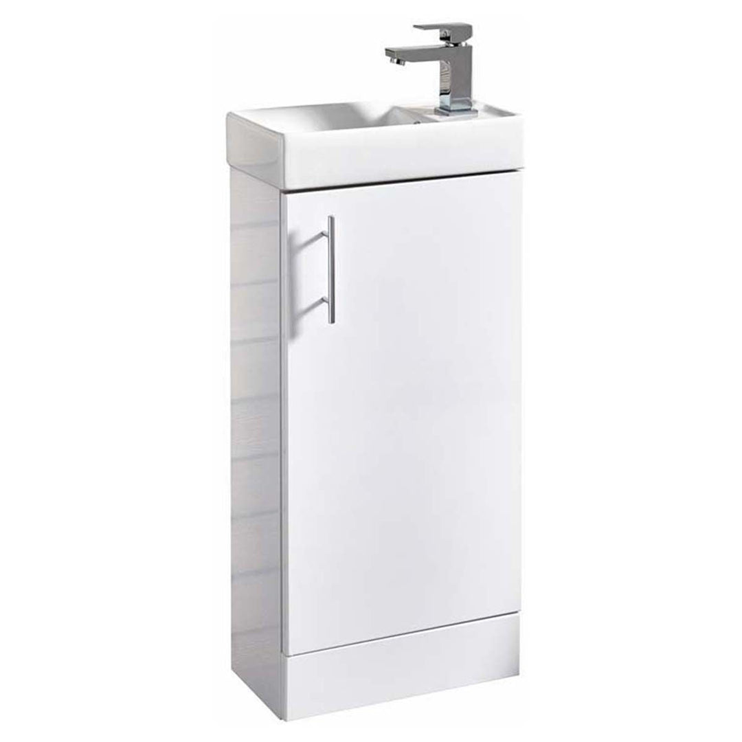 '- Amara Leyburn Floor Standing Cloakroom Unit in Gloss White - Coa Living