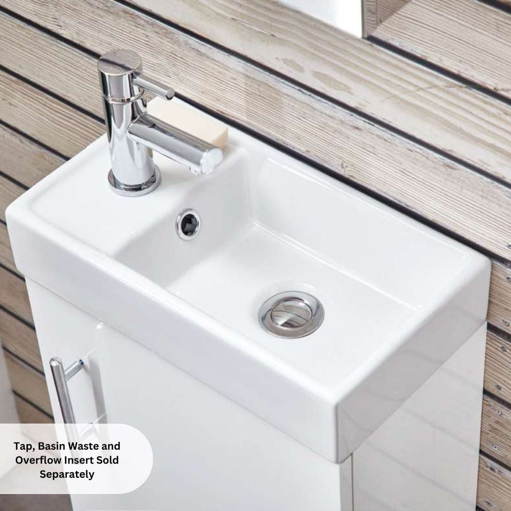 '- Amara Leyburn Floor Standing Cloakroom Unit in Gloss White - Coa Living