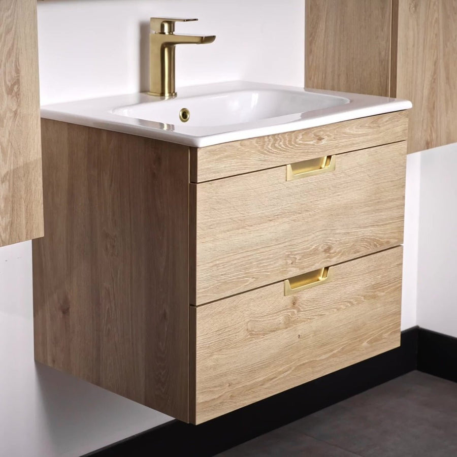 '- Amara Reeth 600mm Vanity Unit in Davos Oak - Coa Living