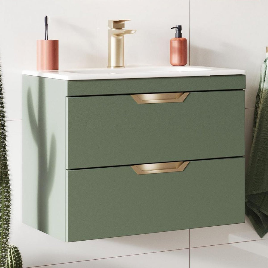 '- Amara Reeth 600mm Vanity Unit in Reed Green - Coa Living