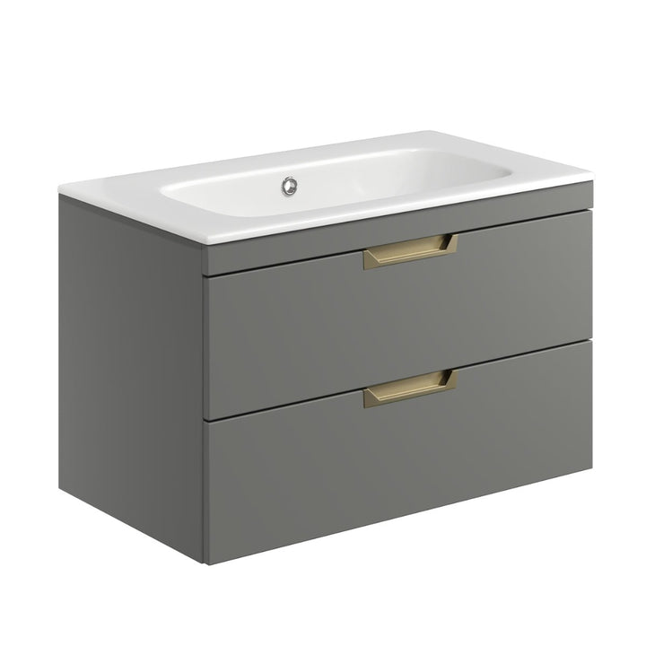 '- Amara Reeth 800mm Vanity Unit in Dust Grey - Coa Living