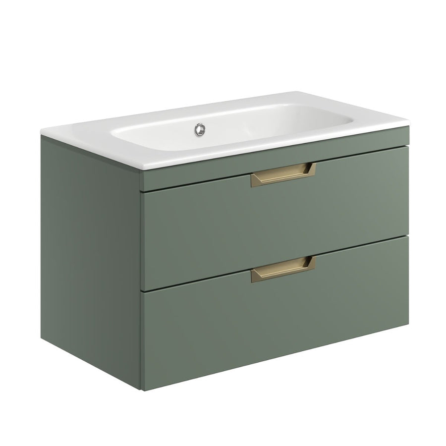 '- Amara Reeth 800mm Vanity Unit in Reed Green - Coa Living