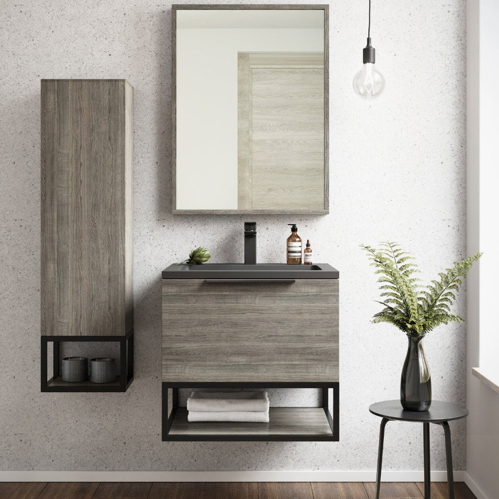 '- Amara Rosedale Tall Wall Mounted Bathroom Cupboard - Coa Living