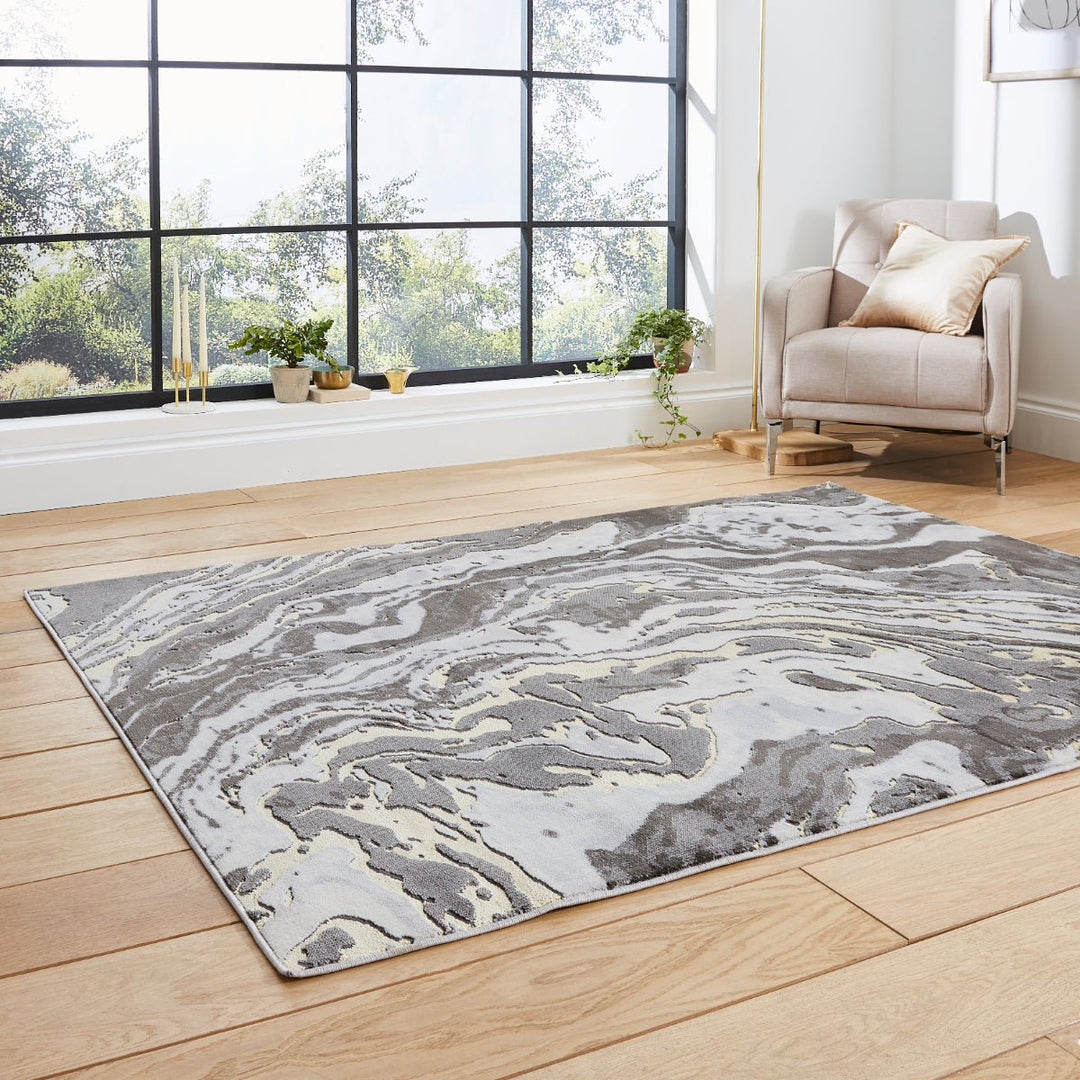 APOGR584GRYGLD1217 - Apollo GR584 Woven High Density Rug - Coa Living