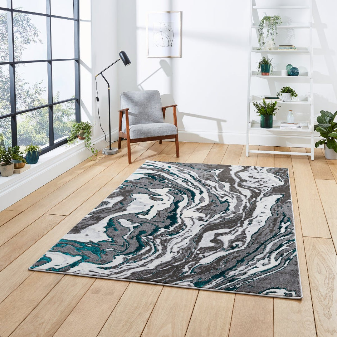 APOGR584GRYGRN1217 - Apollo GR584 Woven High Density Rug - Coa Living