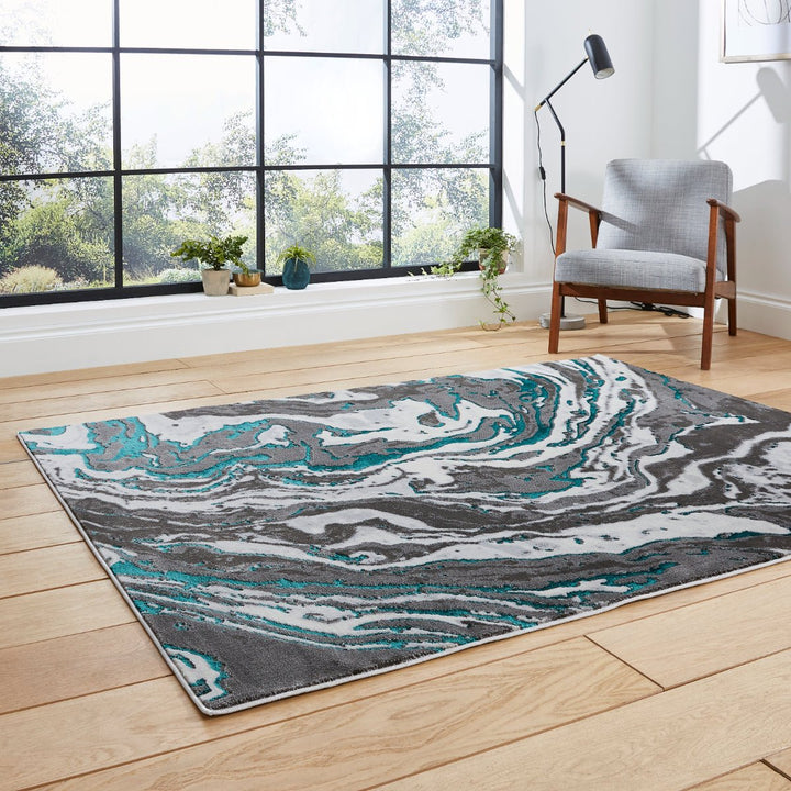 APOGR584GRYGRN1217 - Apollo GR584 Woven High Density Rug - Coa Living