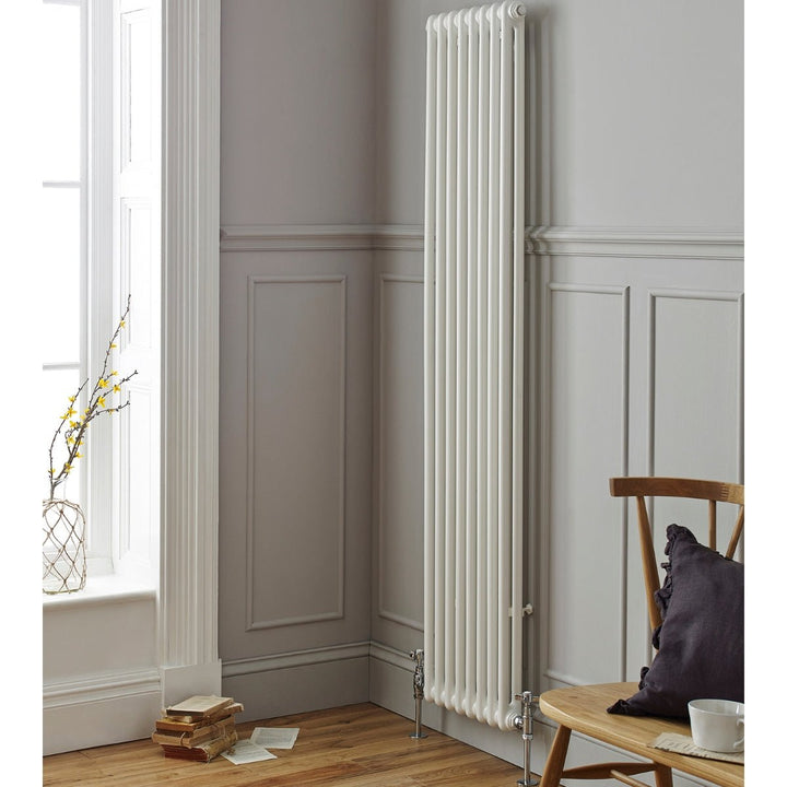 AST00126 - Astrala Oreto Vertical Column Radiator in White - Coa Living