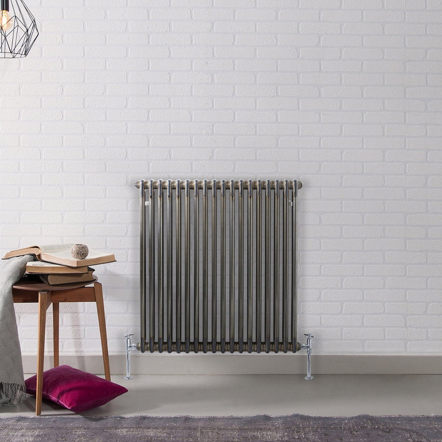 AST00140 - Astrala Oreto Horizontal Column Radiator in Raw Metal - Coa Living