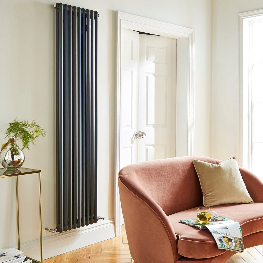 AST00162 - Astrala Oreto Vertical Column Radiator in Anthracite - Coa Living