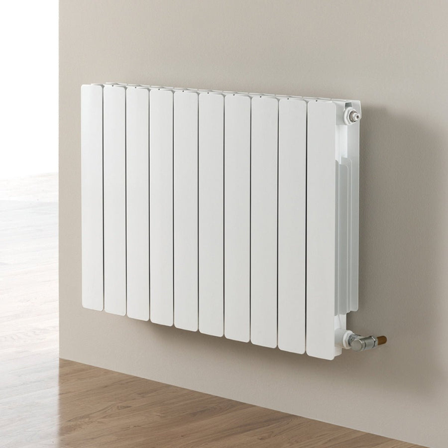 AST00273 - Astrala Ippari Aluminium Horizontal Radiator in White - Coa Living