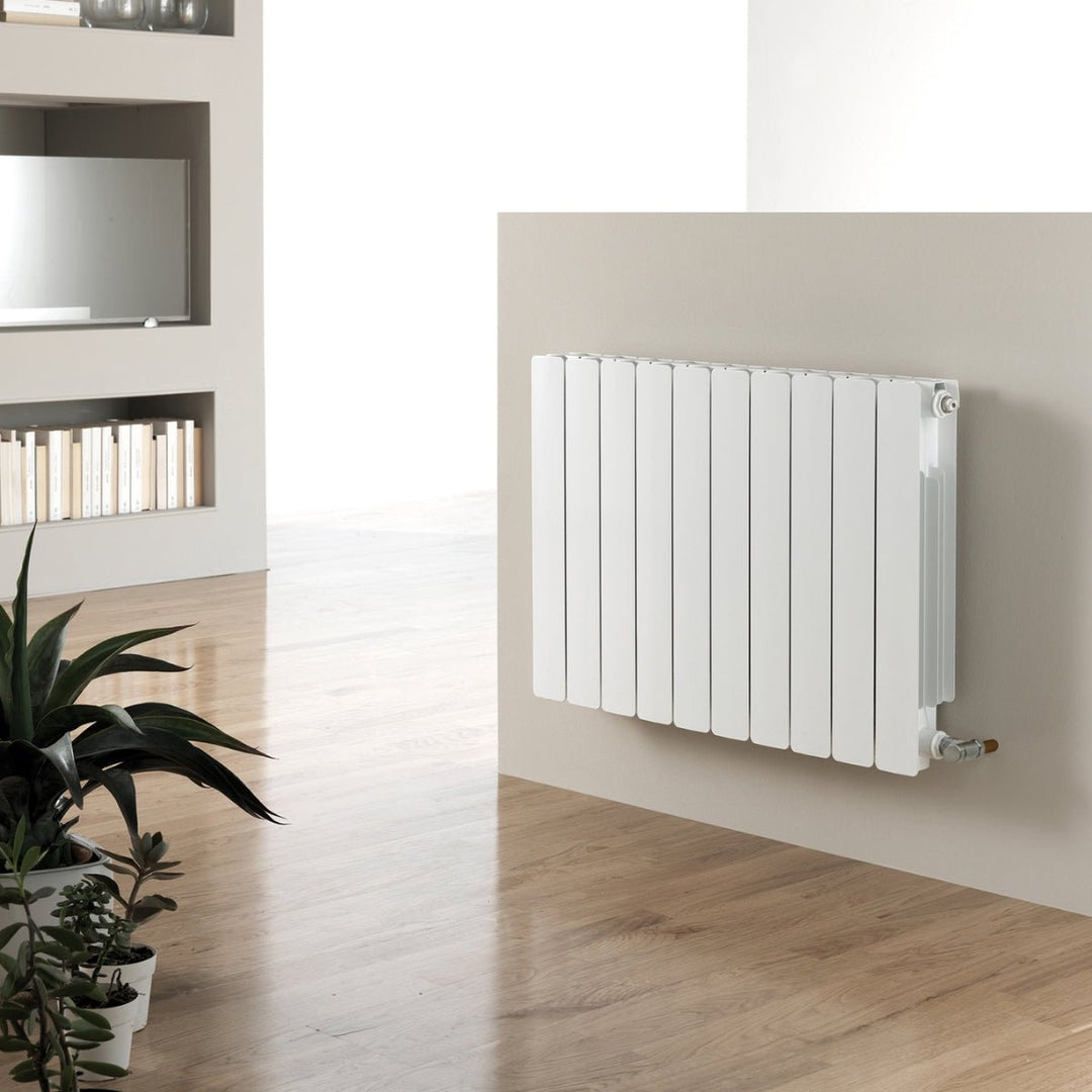 AST00273 - Astrala Ippari Aluminium Horizontal Radiator in White - Coa Living