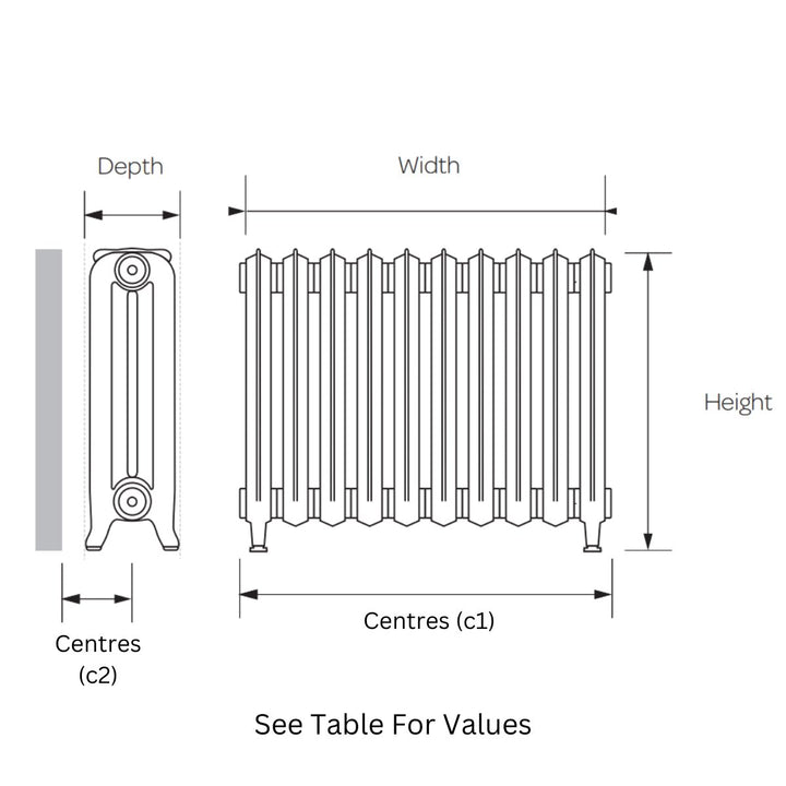 Astrala Vomano Cast Iron Column Radiator