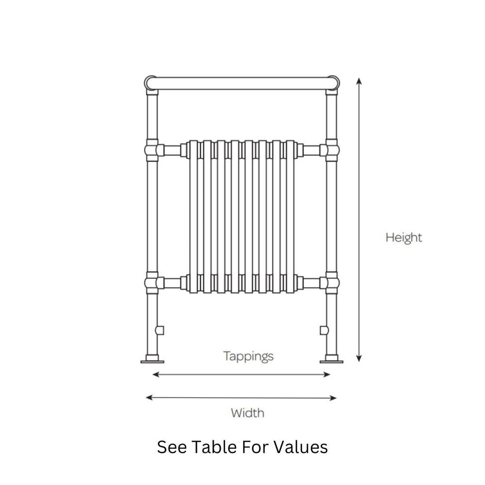 AST00308 - Astrala Melito Traditional Towel Radiator - Coa Living