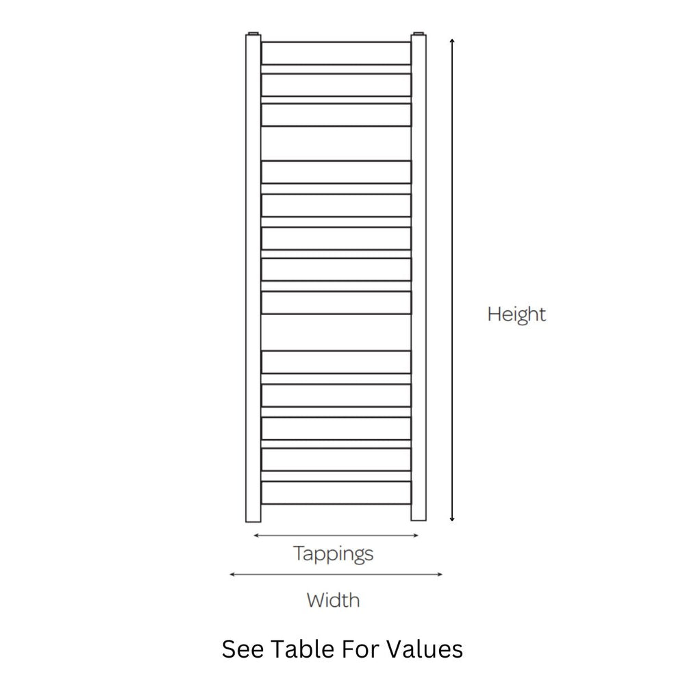 AST00328 - Astrala Enza Towel Radiator in Chrome - Coa Living