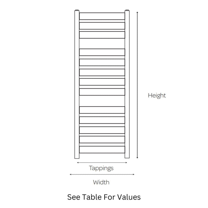 AST00328 - Astrala Enza Towel Radiator in Chrome - Coa Living