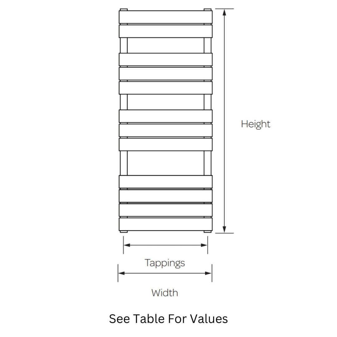 AST00336 - Astrala Tanaro Towel Radiator in Chrome - Coa Living