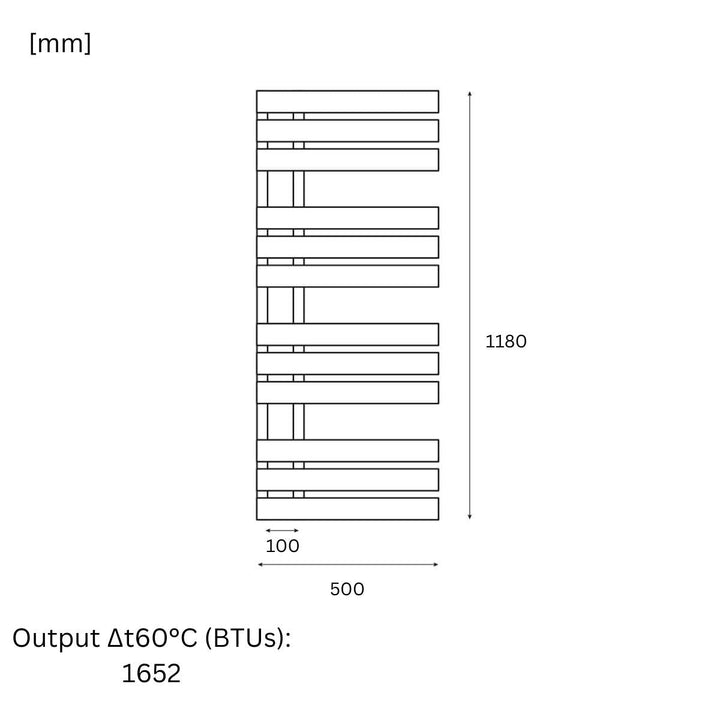 AST00338 - Astrala Mazaro Towel Radiator in Chrome - Coa Living