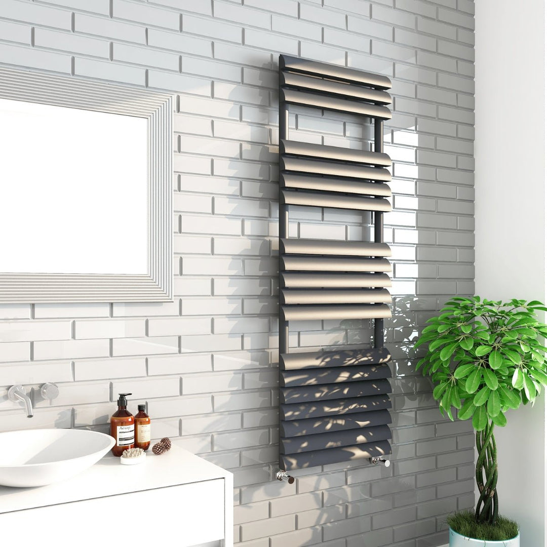 AST00343 - Astrala Torno Towel Radiator in Anthracite - Coa Living