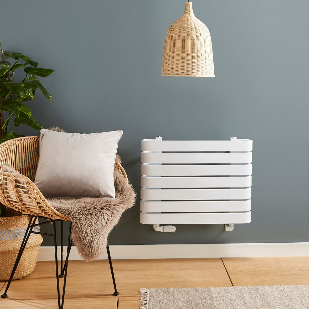 AST00346 - Astrala Ticino Horizontal Radiator in White - Coa Living