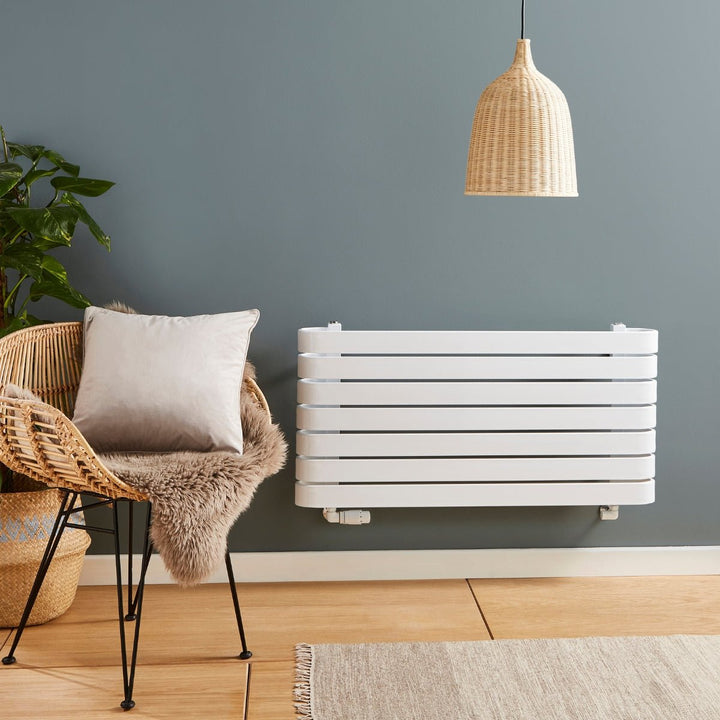 AST00347 - Astrala Ticino Horizontal Radiator in White - Coa Living